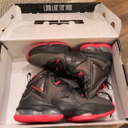 Nike Lebron 19 Black Red Basketball Shoes