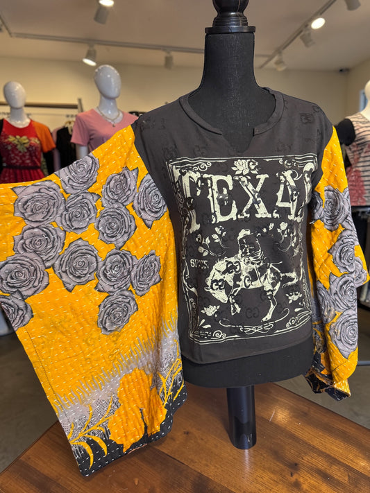 Kantha Butterfly Sleeve