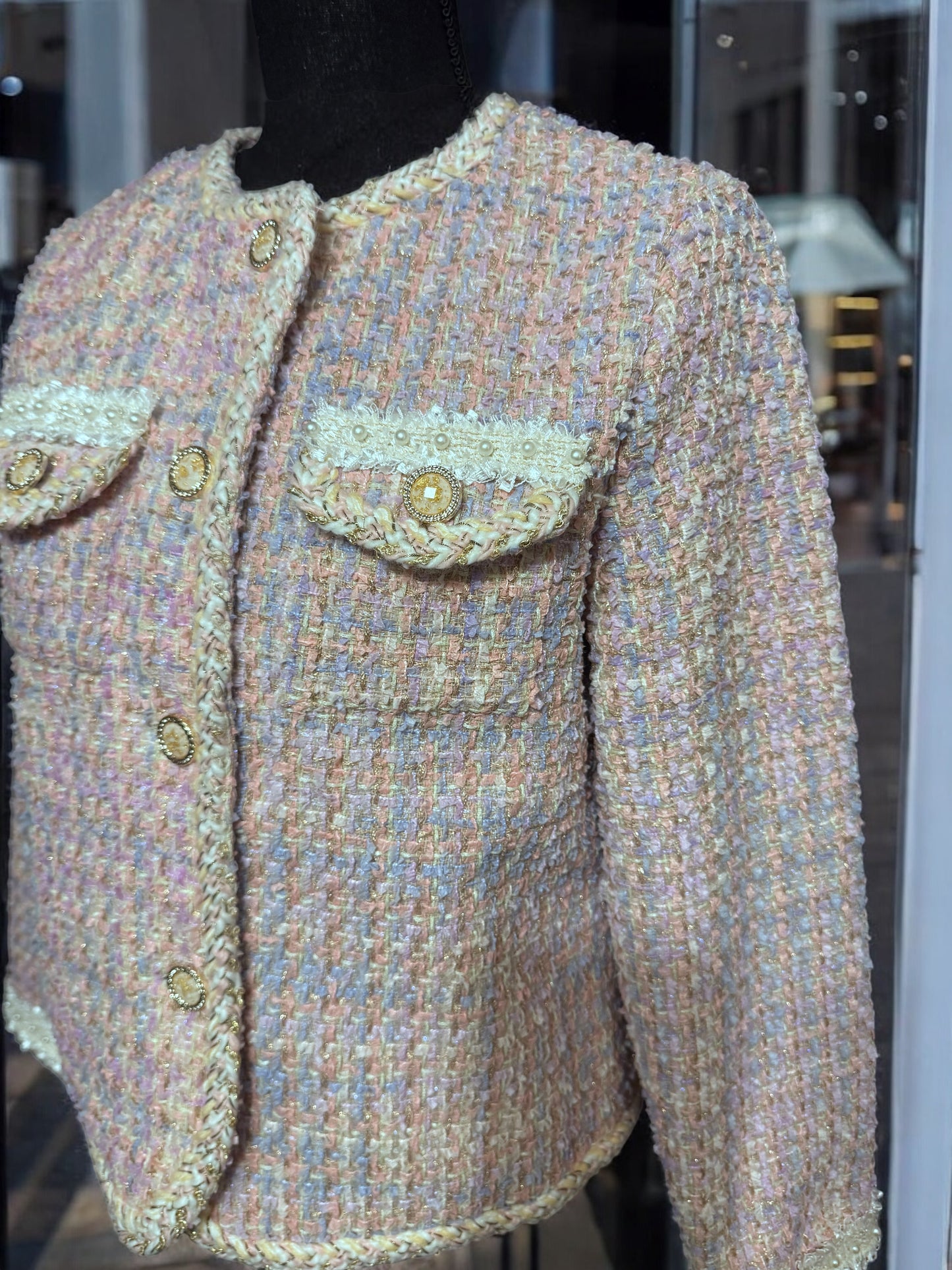 Pink Tweed Jacket