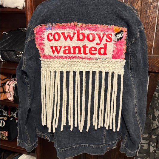 Upcycled Denim Jacket One of a Kind