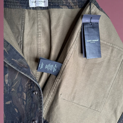 Saint Laurent Camouflage Mini Skirt