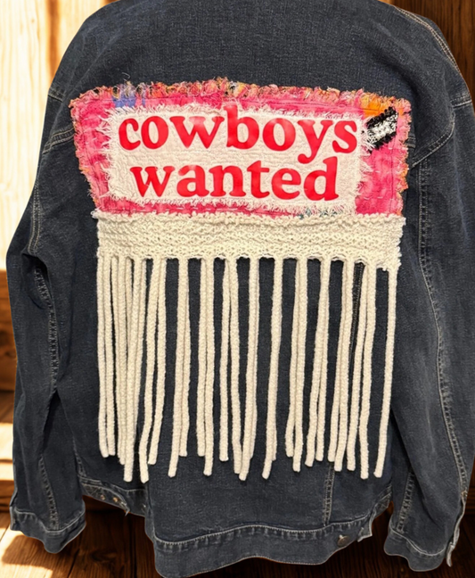 Upcycled Denim Jacket One of a Kind